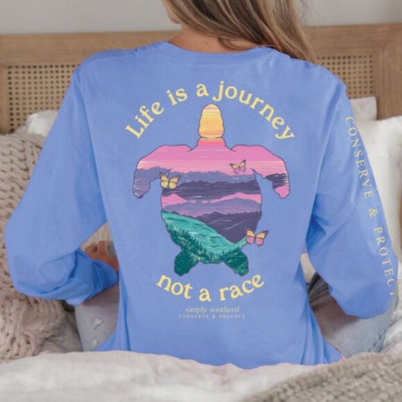 “Life is a Journey Not a Race” Shirt by Simply Southern - Picture 1 of 3